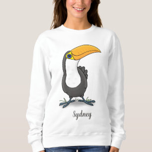 Sweatshirt Illustration de dessin humoristique du toucan joye