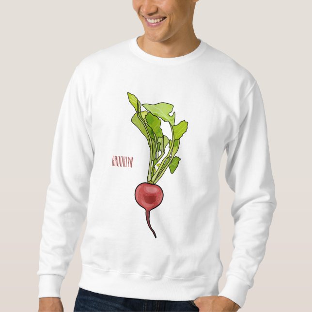 Sweatshirt Illustration de dessin Radish (Devant)