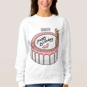 Sweatshirt Illustration de gâteau d'anniversaire