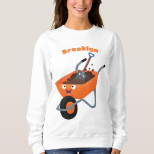 Sweatshirt Illustration de la brouette en brouette orange trè