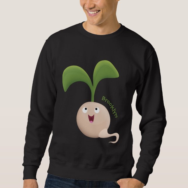 Sweatshirt Illustration de la caricature de la gerbe de grain (Devant)