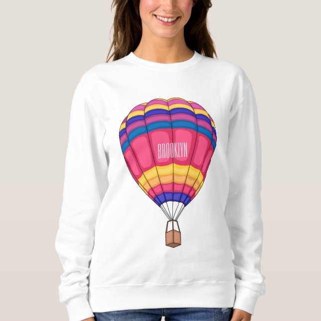 Sweatshirt Illustration de la montgolfière (Devant)