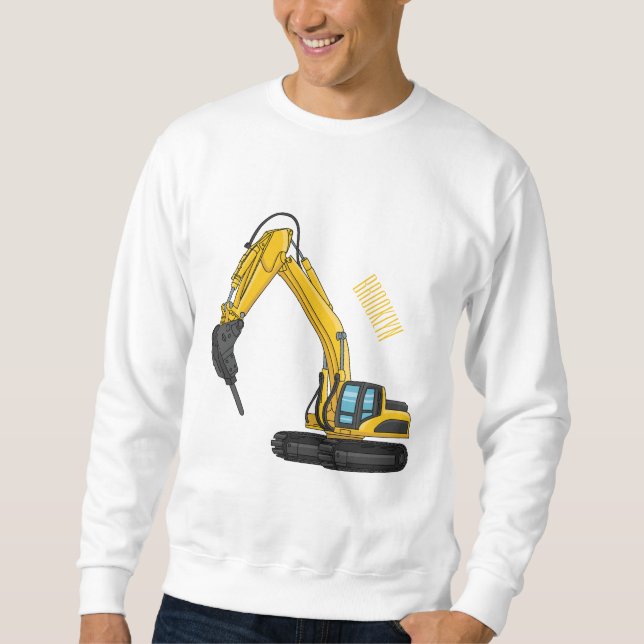 Sweatshirt Illustration de la pelle de rupture (Devant)