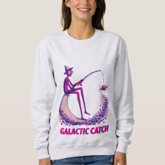 Sweatshirt Illustration de la prise galactique – Pêche à la l