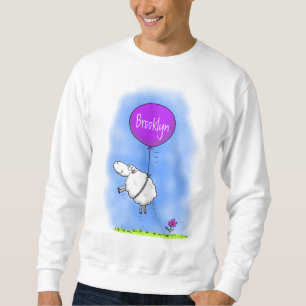 Sweatshirt Illustration de l'humour en ballons de mouton mign