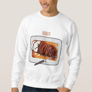 Sweatshirt Illustration de poitrine de dinde rôtie