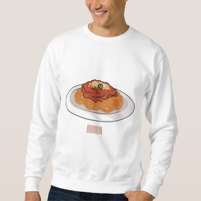 Sweatshirt Illustration de Spaghetti (Devant)