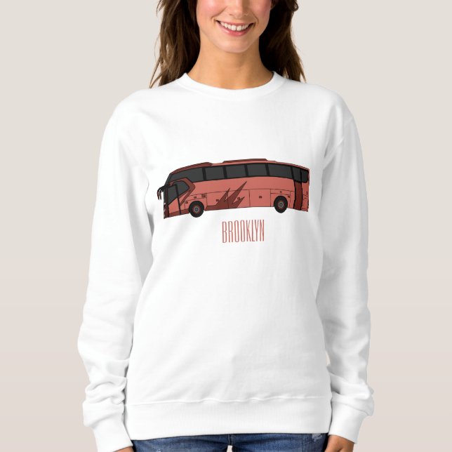 Sweatshirt Illustration du bus (Devant)