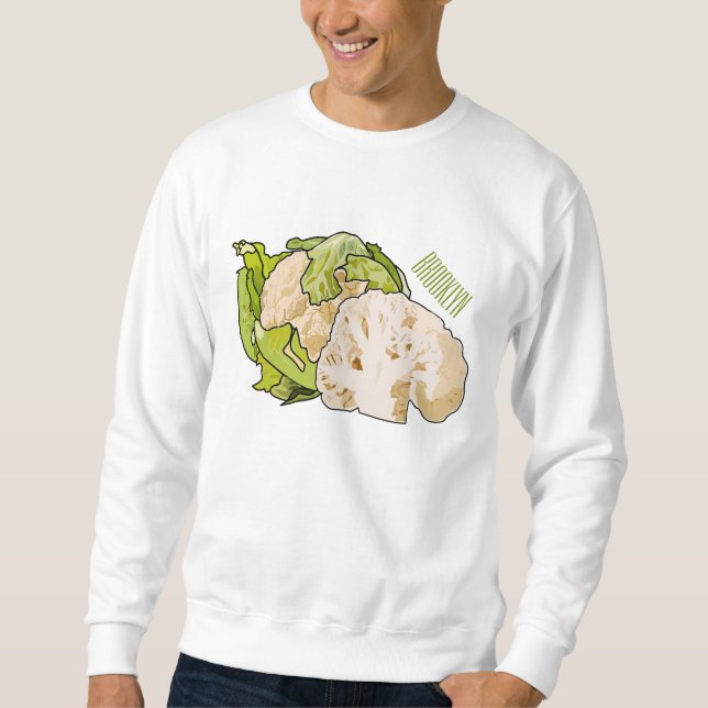 Sweatshirt Illustration du chou-fleur (Devant)