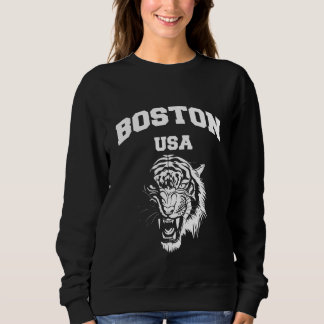 Sweatshirt Illustration Du Massachusetts De Boston Avec Graph