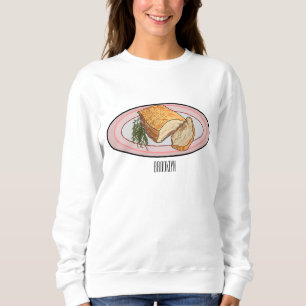 Sweatshirt Illustration du ventre de porc rôti
