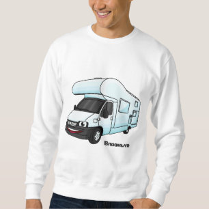 Sweatshirt Illustration d'un campervan heureux