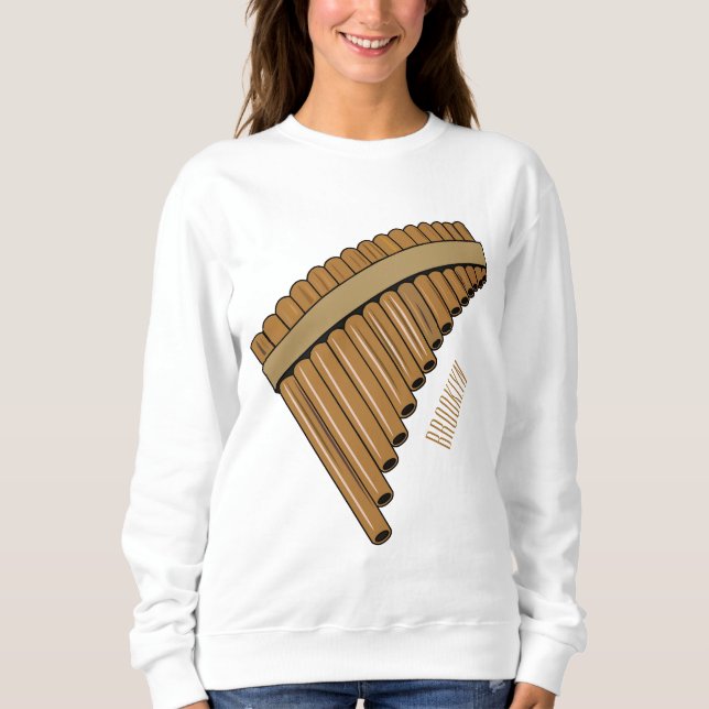 Sweatshirt Illustration Pan flûte / panpipes (Devant)