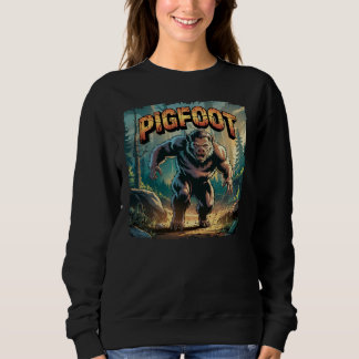 Sweatshirt Illustration Pigfoot Combo Créature Drôle