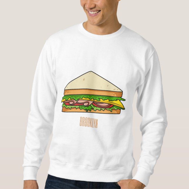 Sweatshirt Illustration Sandwich (Devant)