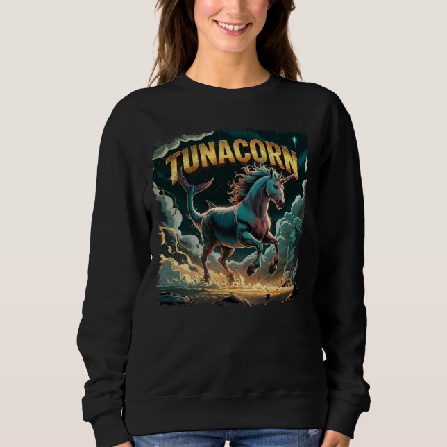 Sweatshirt Illustration Tunacorn Combo Créature Drôle (Devant)