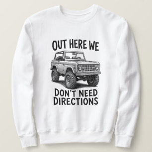 Sweatshirt Illustration vintage de Bronco tout-terrain
