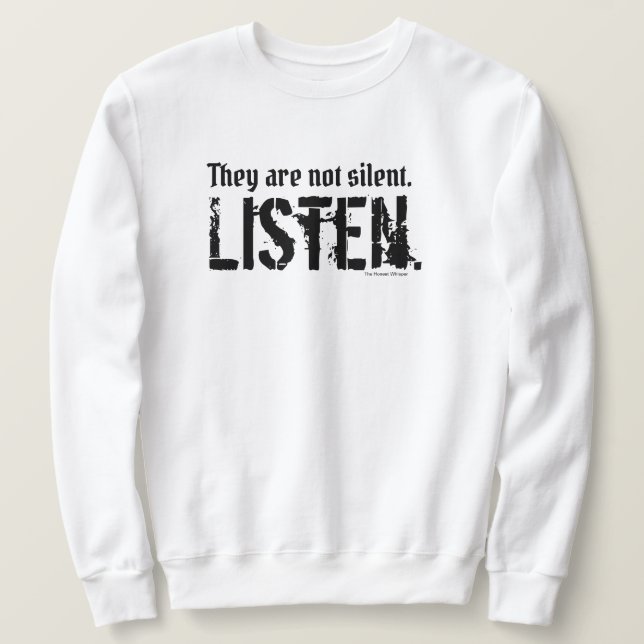 Sweatshirt Ils ne sont pas les casquettes simples silencieux (Design devant)