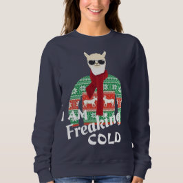 Sweatshirt im freaking froid Cool llama
