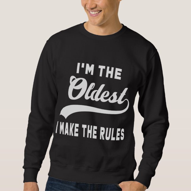Sweatshirt I'm The Oldium Elf Family Matching Funny Christmas (Devant)