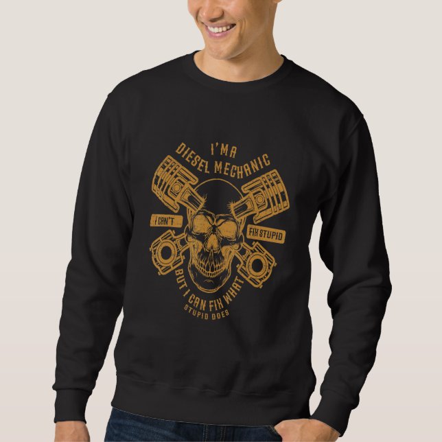 Sweatshirt Im Un Mécanicien Diesel Pour La Mécanique Automati (Devant)