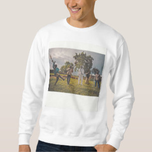 Sweatshirt Image de collage. Footballeurs de soldat d'enfant