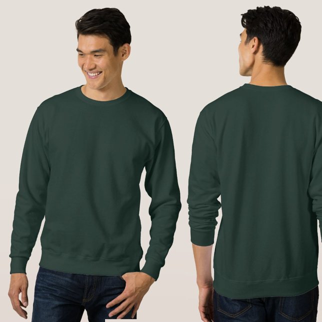 Sweatshirt Image replacée de couleur foncée masculine et unis (Créateur téléchargé)