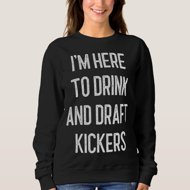 Sweatshirt Imaginaire Football Party Boire Brouillon Kickers  (Devant)