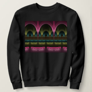 Sweatshirt Imaginaire spécial Motif Abstrait coloré Fractal