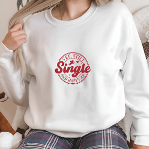Sweatshirt Impression moderne blanche simple et heureuse