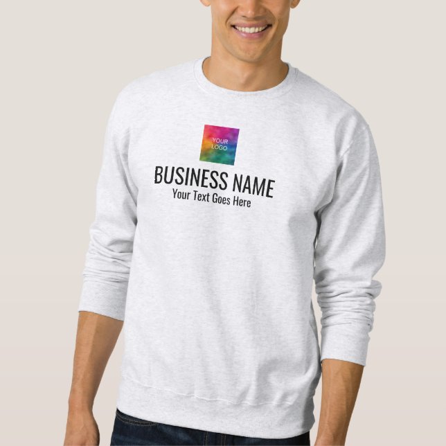 Sweatshirt Impression recto verso Travail Uniforme Mens Cendr (Devant)