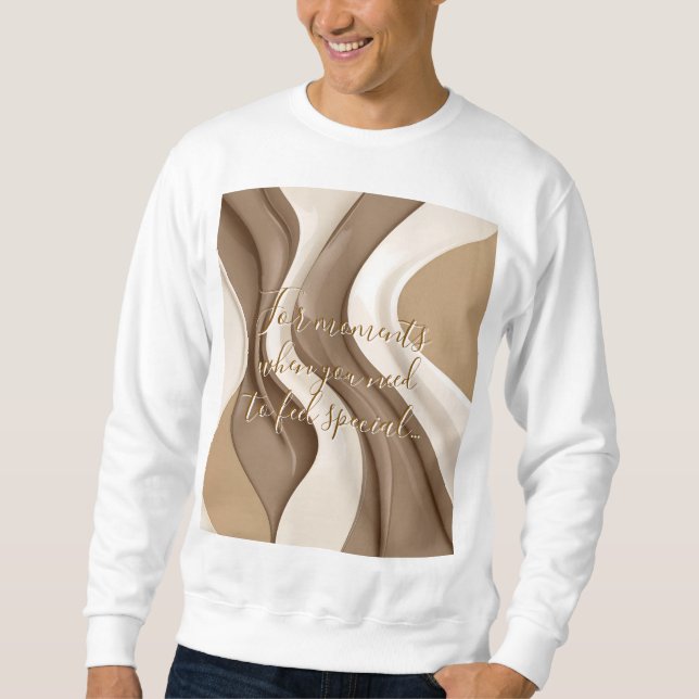 Sweatshirt in abstrakter Grafik (Vorderseite)