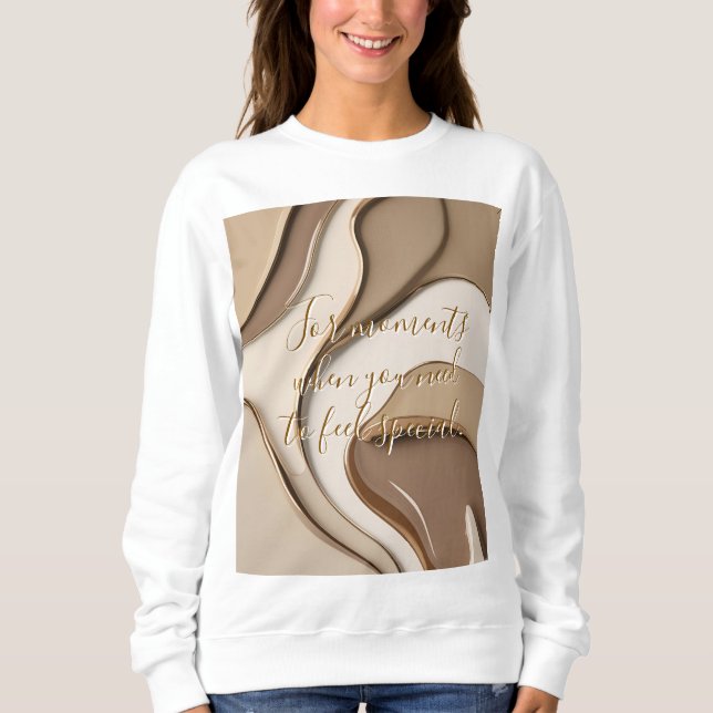 Sweatshirt in abstrakter Grafik (Vorderseite)