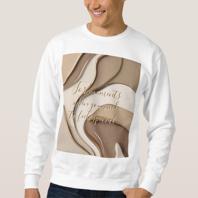 Sweatshirt in abstrakter Grafik (Vorderseite)