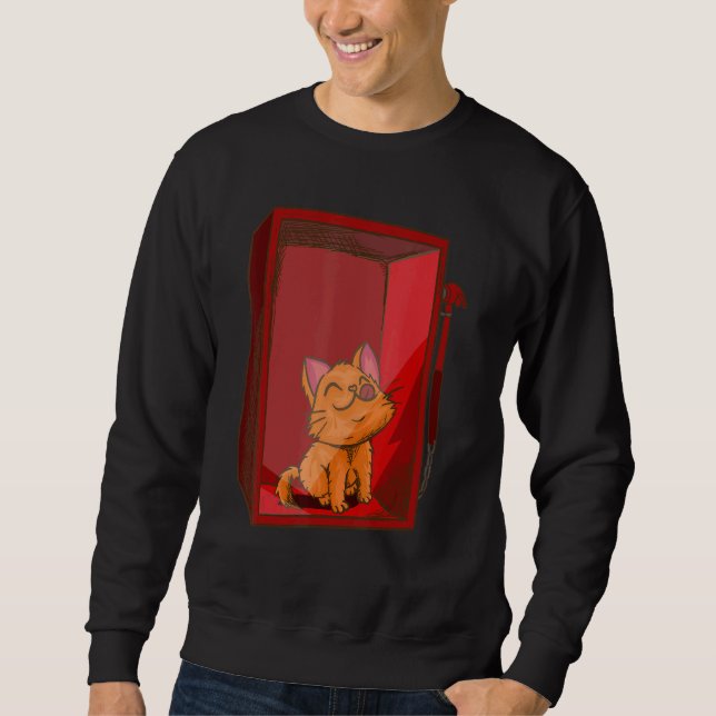 Sweatshirt In Case of Unhappiness  Break Glass   Cat Kitten (Devant)
