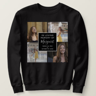 Sweatshirt In Love Memory Funeral Memorial 4 Photo Collage
