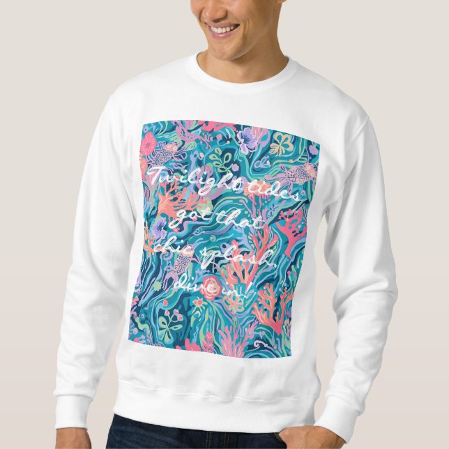 Sweatshirt in stylischer Grafik-Optik (Vorderseite)