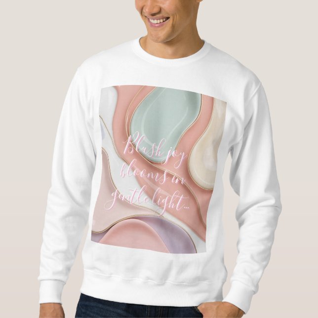 Sweatshirt in stylish abstract graphic (Vorderseite)