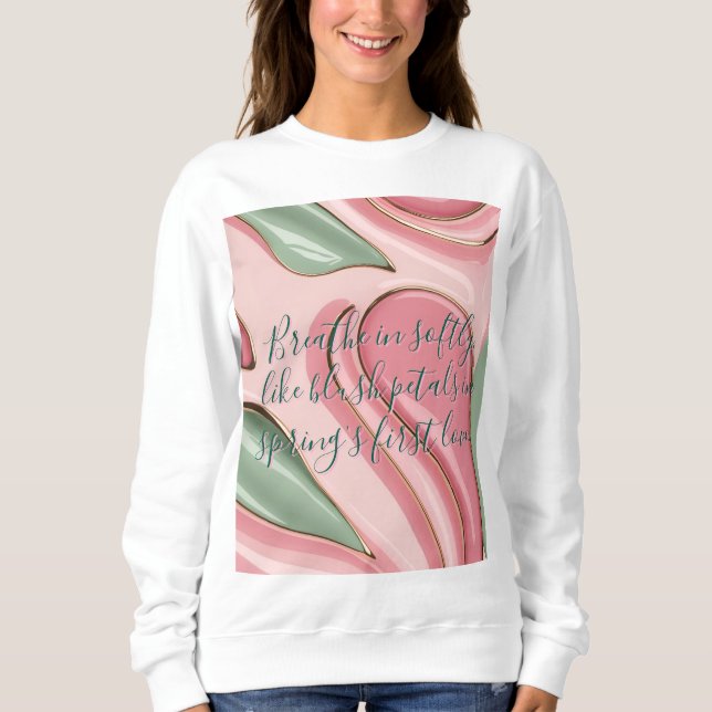 Sweatshirt in stylish abstract graphic (Vorderseite)