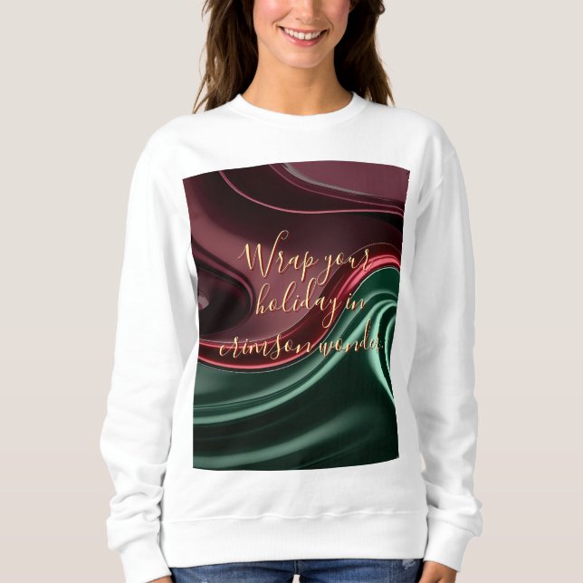 Sweatshirt in stylish abstract graphic (Vorderseite)
