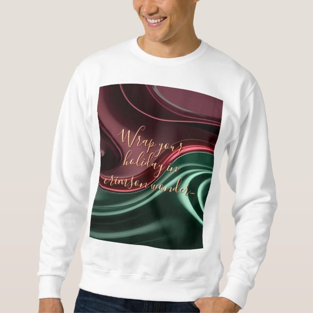 Sweatshirt in stylish abstract graphic (Vorderseite)