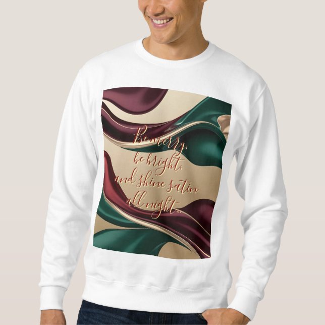 Sweatshirt in stylish abstract graphic (Vorderseite)