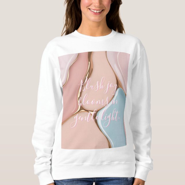 Sweatshirt in stylish abstract graphic (Vorderseite)