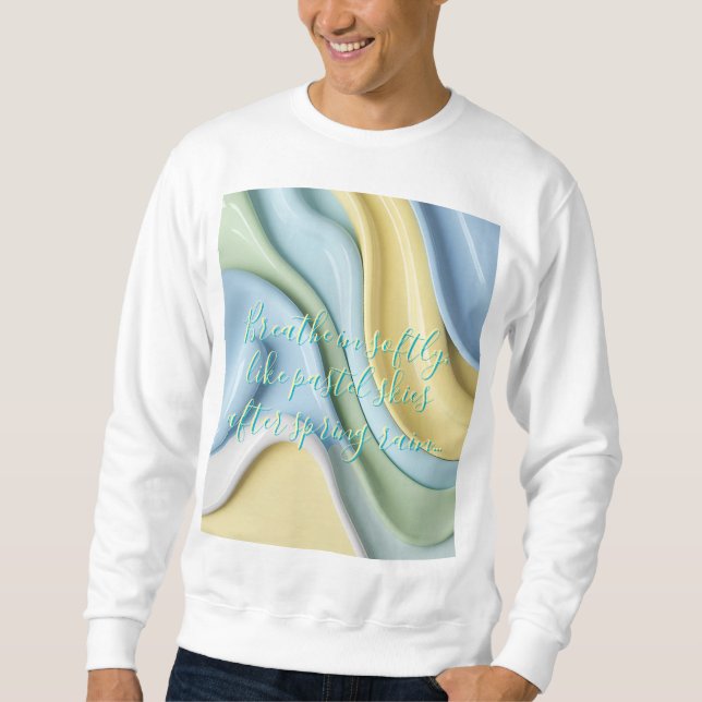 Sweatshirt in stylish abstract graphic (Vorderseite)