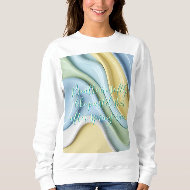 Sweatshirt in stylish abstract graphic (Devant)