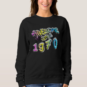 Sweatshirt Incroyable depuis 1970 Motif de graffiti