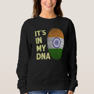 Sweatshirt Inde Dans Mon Équipe Drapeau Indien Adn Inde