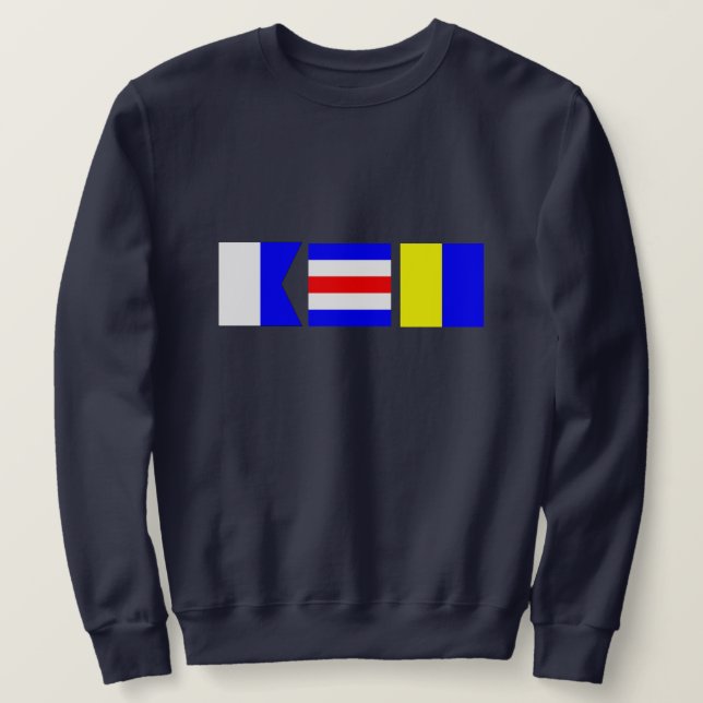 Sweatshirt Indicateur Nautique Nantucket (Design devant)
