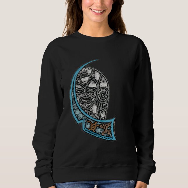 Sweatshirt Indigenous Atabey Goddess Taíno Symbol from Puerto (Devant)