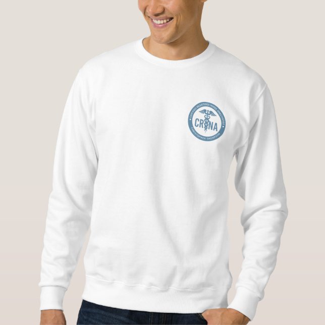 Sweatshirt Infirmière anesthésiste certifiée CRNA personnalis (Devant)